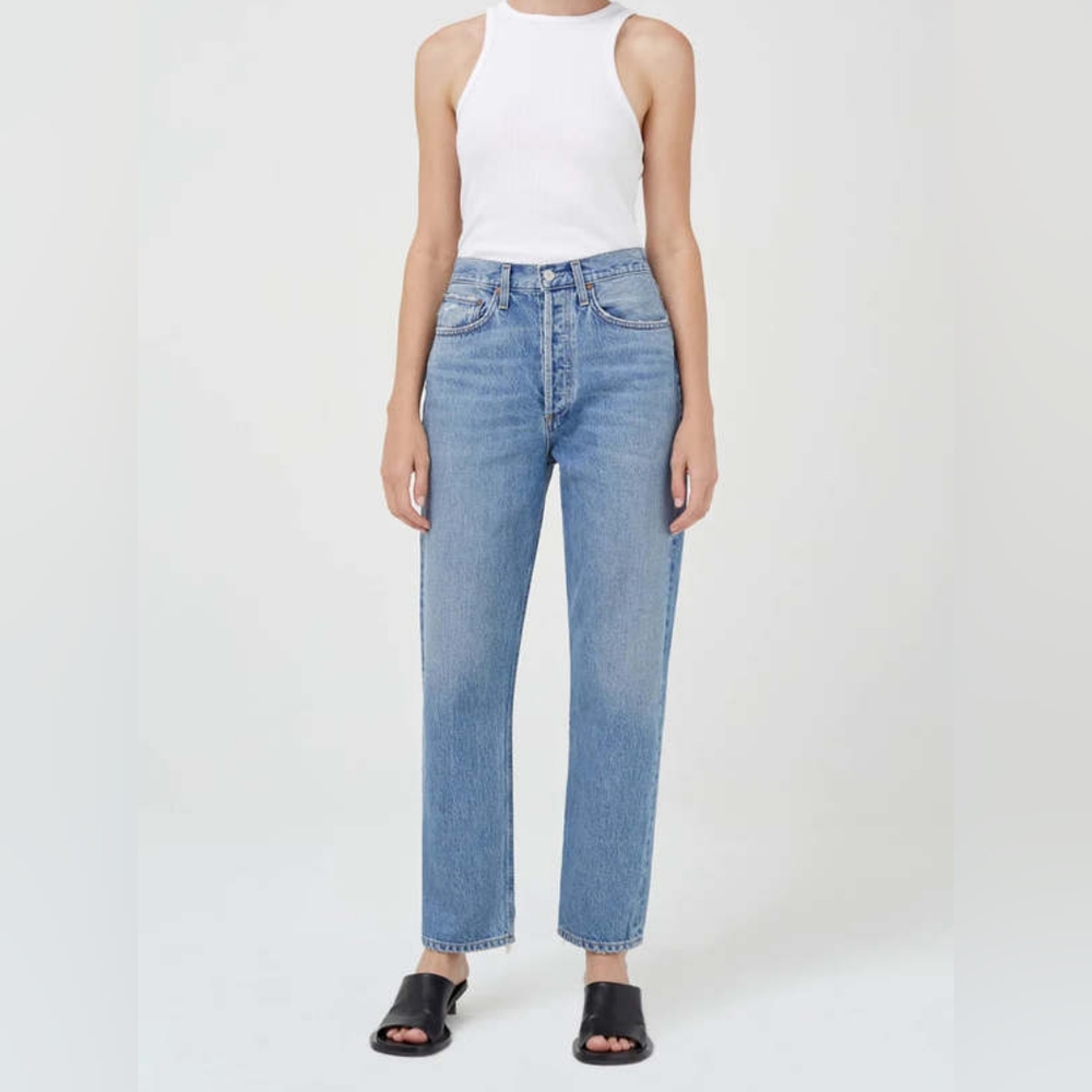 Agolde 90's Mid Rise Loose Fit Jeans in Scheme
